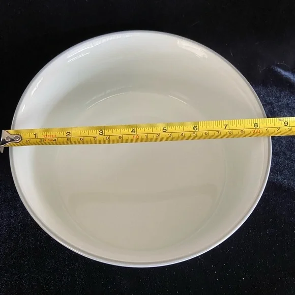 DANSK Tivoli Belles Fleurs Grey Round Soufflé Casserole Baking Dish EXCELLENT - Picture 6 of 7